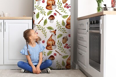 Magnetic fridge cover Forest and fruit forest