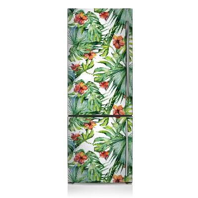 Magnetic fridge cover Hawaiian leaves