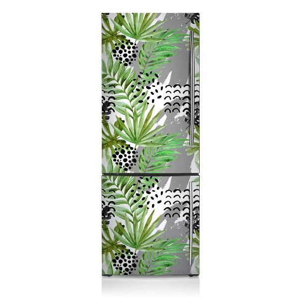 Magnetic fridge cover Tropical leaves