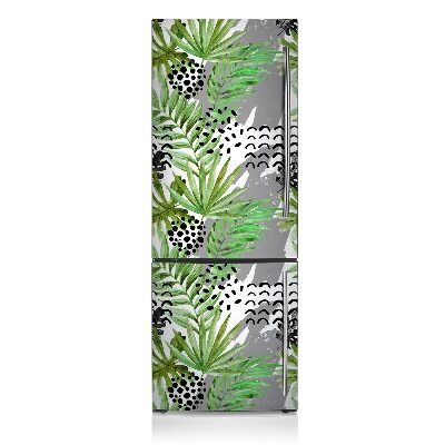 Magnetic fridge cover Tropical leaves