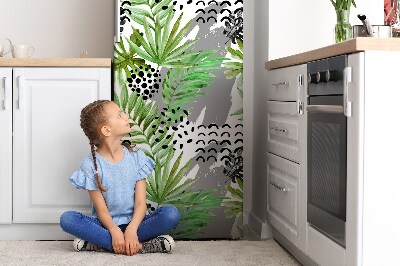 Magnetic fridge cover Tropical leaves