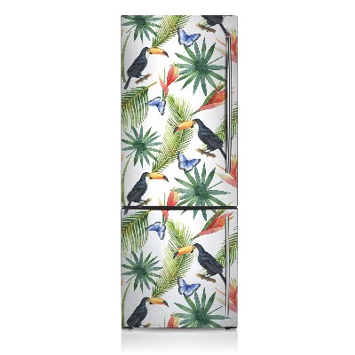 Decoration fridge cover Toucans on branches