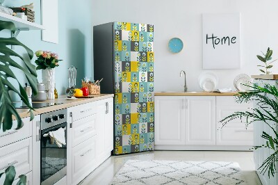 Magnetic fridge cover Scandinavian pattern