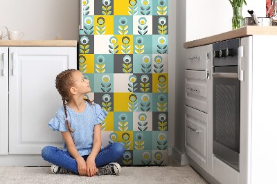 Magnetic fridge cover Scandinavian pattern