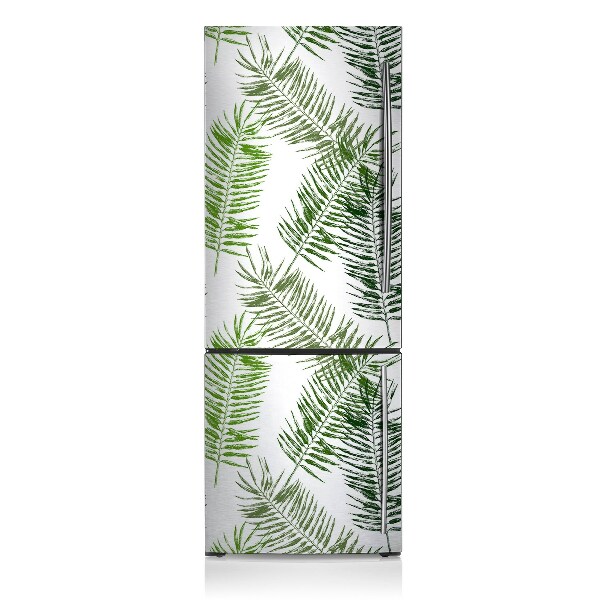 Decoration fridge cover Bright palm leaves