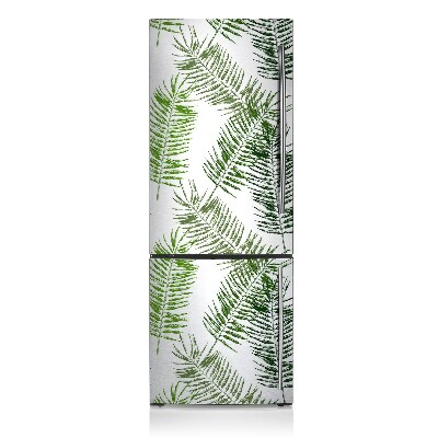 Decoration fridge cover Bright palm leaves