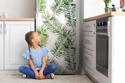 Decoration fridge cover Bright palm leaves