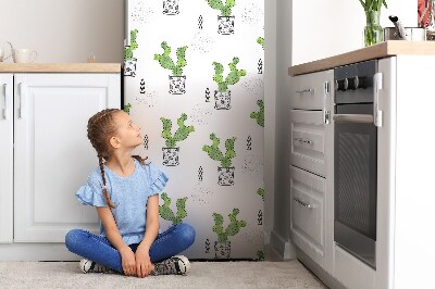 Magnetic fridge cover Green cacti