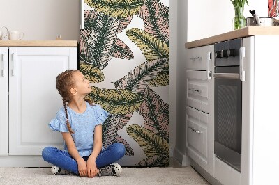 Decoration fridge cover Banana leaves