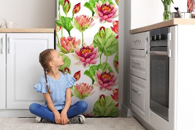 Magnetic fridge cover Flower lotos lotos