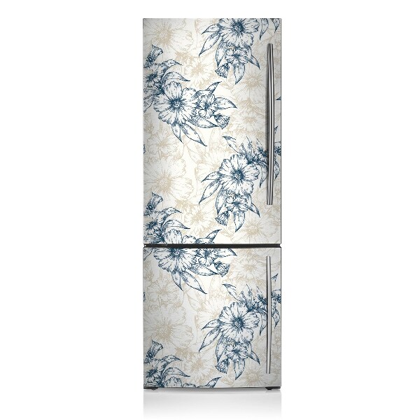 Decoration fridge cover Floral art