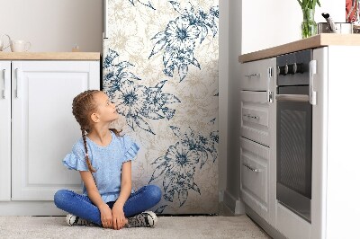 Decoration fridge cover Floral art