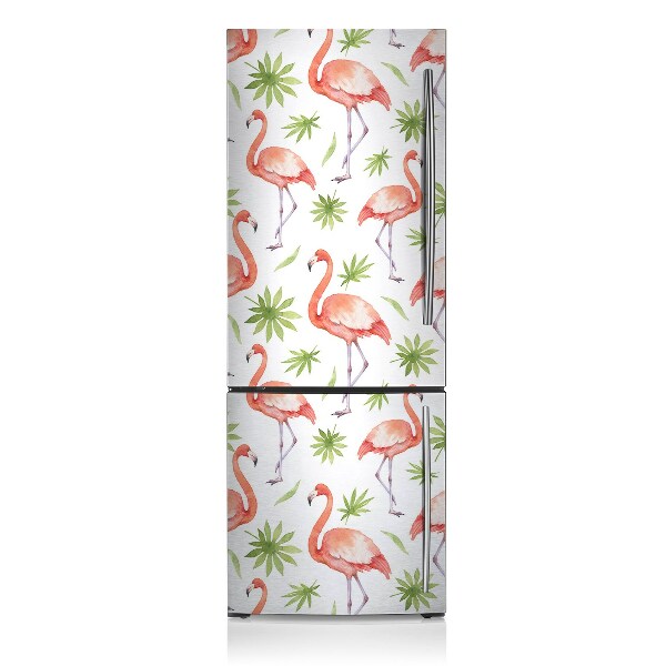 Decoration fridge cover Flamingos