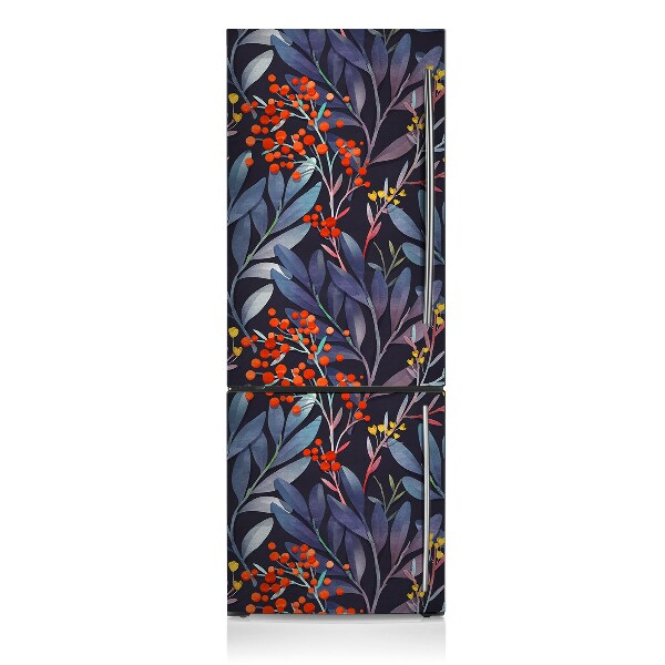 Decoration fridge cover Graphic flowers