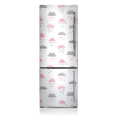 Magnetic fridge cover Minimalist clouds