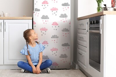 Magnetic fridge cover Minimalist clouds