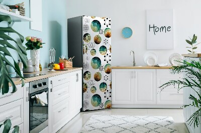 Magnetic fridge cover Galactic pattern