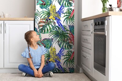 Decoration fridge cover Parrot