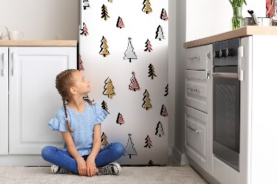 Magnetic fridge cover Pastel christmas tree