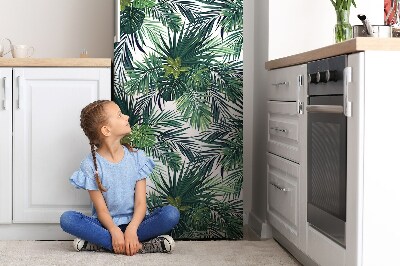 Decoration fridge cover Tropical leaves