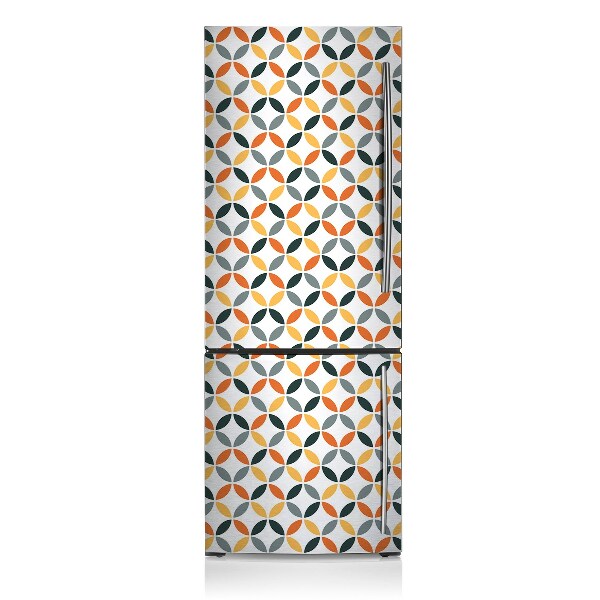 Decoration fridge cover Geometric wheels