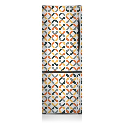 Decoration fridge cover Geometric wheels