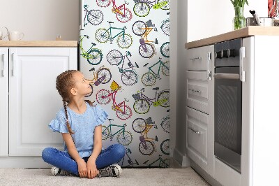 Decoration fridge cover Bicycle city