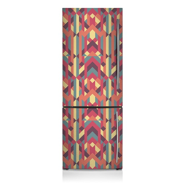 Decoration fridge cover Colorful lines