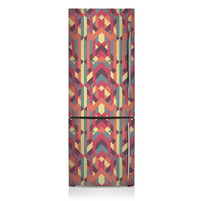 Decoration fridge cover Colorful lines