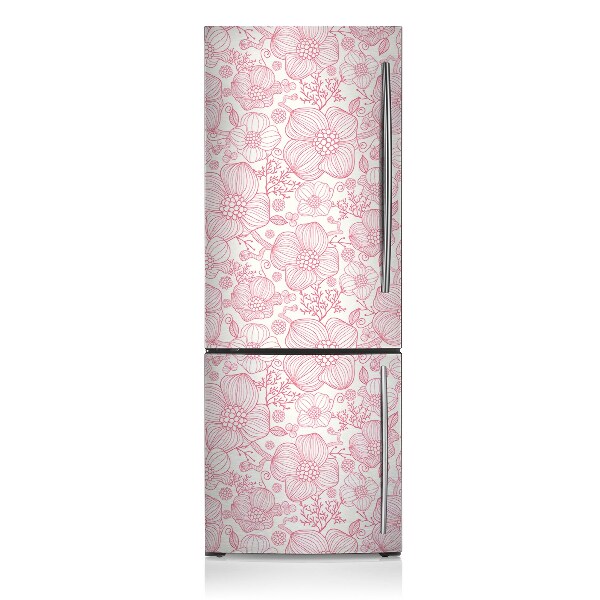 Decoration fridge cover Flower tears line