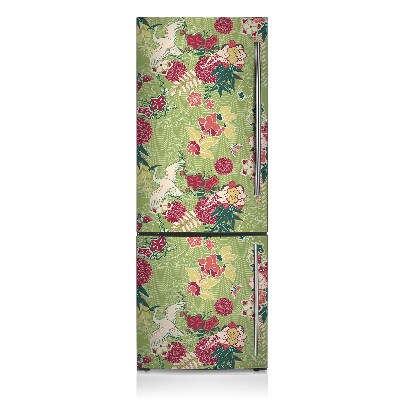 Decoration fridge cover Flora and fauna