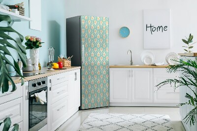 Decoration fridge cover Retro wallpaper