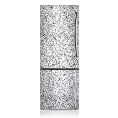 Magnetic fridge cover Pulled leaves