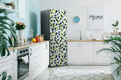 Decoration fridge cover Flying triangles