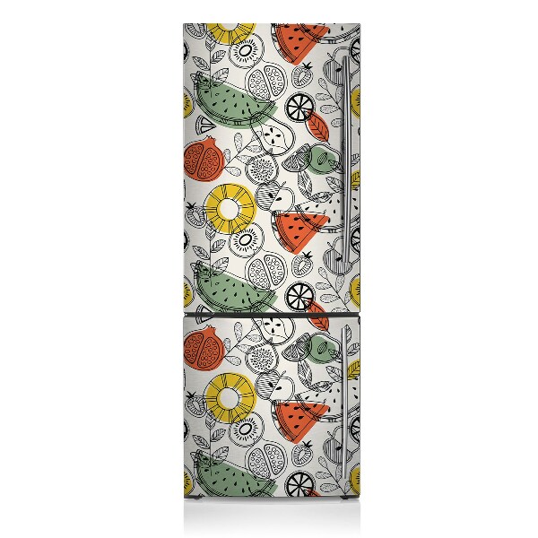 Decoration fridge cover Fruit contours