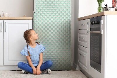 Decoration fridge cover White and blue