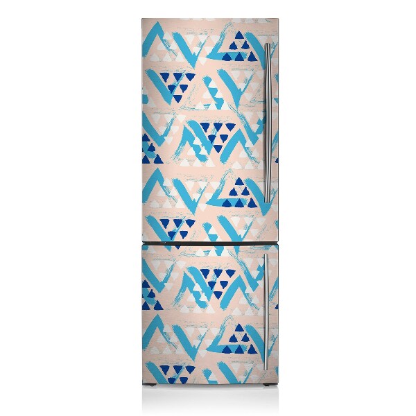 Decoration fridge cover Pattern of triangles