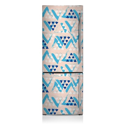 Decoration fridge cover Pattern of triangles