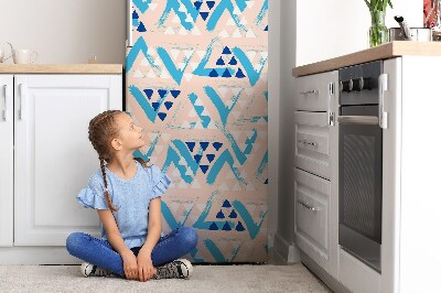 Decoration fridge cover Pattern of triangles