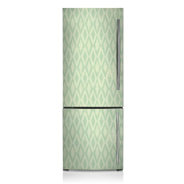 Decoration fridge cover Green diamonds