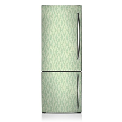 Decoration fridge cover Green diamonds