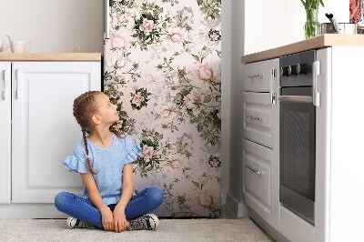 Decoration fridge cover Colorful flowers