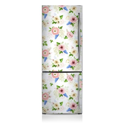 Decoration fridge cover Drawn flowers