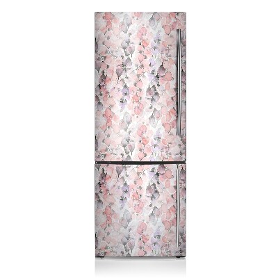 Magnetic fridge cover Painted flowers