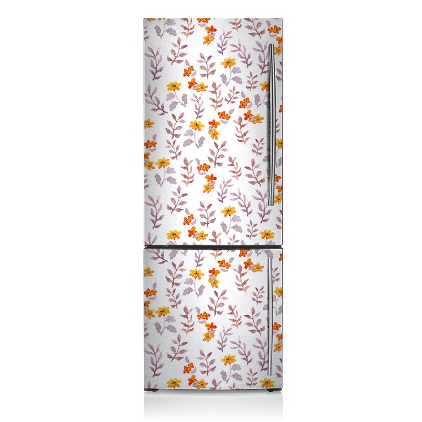 Decoration fridge cover Painted flowers