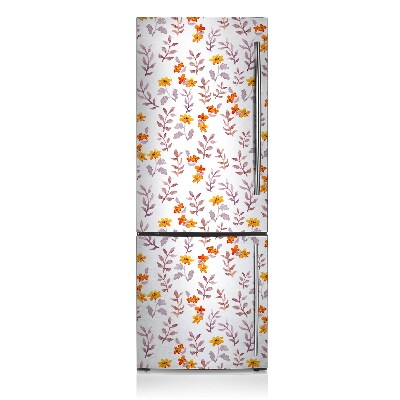 Decoration fridge cover Painted flowers