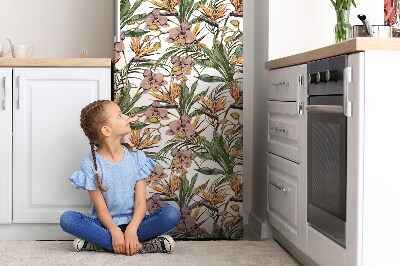 Magnetic fridge cover Botanical leaves