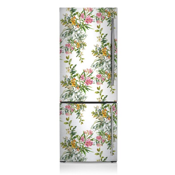 Decoration fridge cover The blooming trees