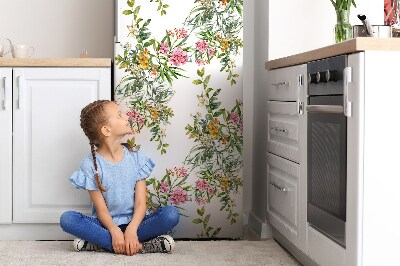 Decoration fridge cover The blooming trees