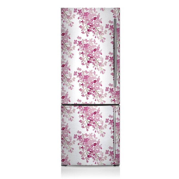 Decoration fridge cover Pink flowers